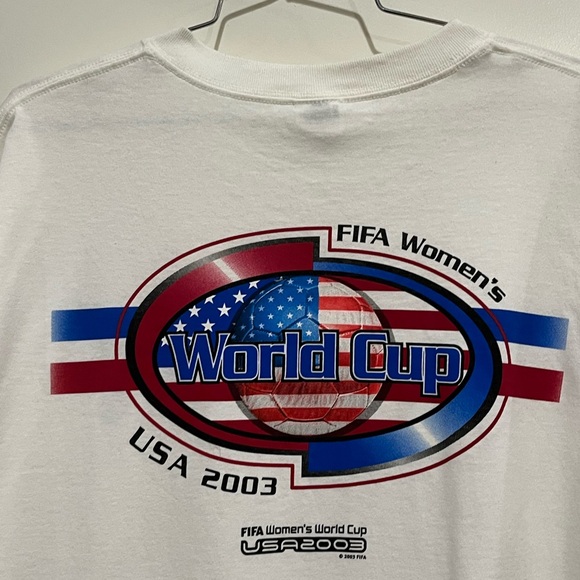 Vintage 2003 Anvil World Cup USA T Shirt - Picture 3 of 6